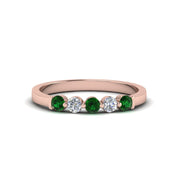 0.50-carat-common-prong-5-stone-stackable-band-with-emerald-in-rose-gold-FDWB2231-BGEMGR-NL-RG.jpg